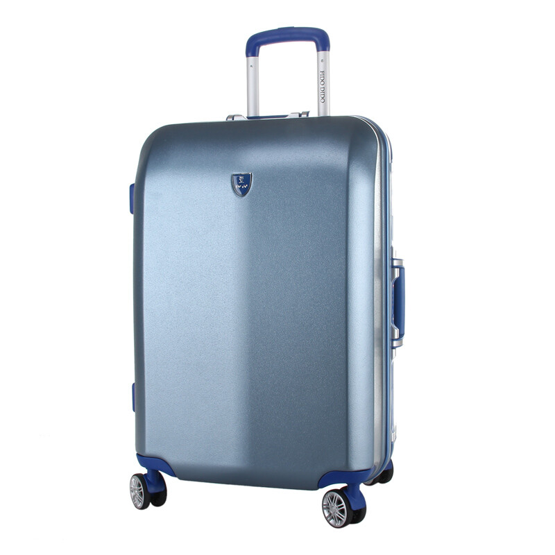 菲都狄都直營店 新款萬向輪拉桿箱PC硬箱潮登機箱旅行箱時尚男女行李箱托運箱FD5020 冰藍 20寸